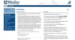 Desktop Screenshot of my.wesley.edu